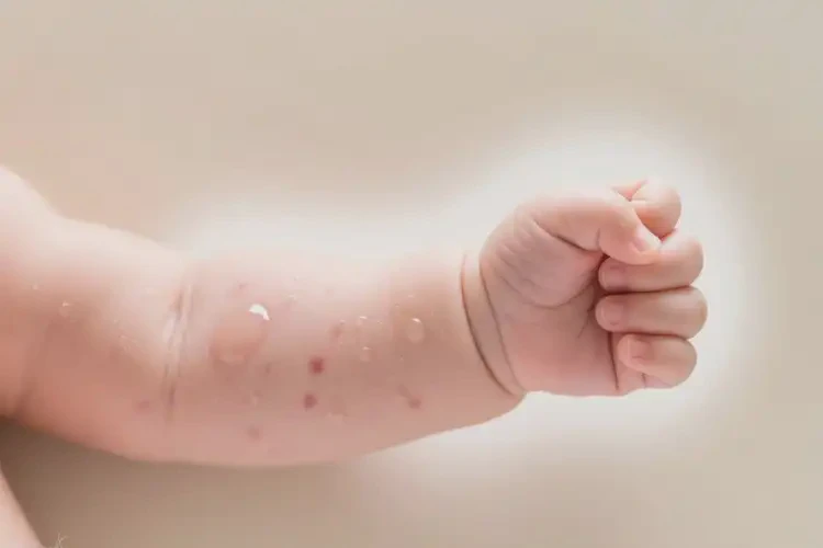嬰兒手臂上容易長濕疹可以徹底自愈嗎(圖3)