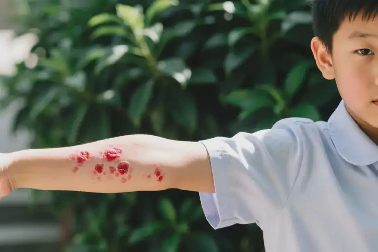 中學(xué)生手臂出濕疹能靠自己自愈嗎(圖1)