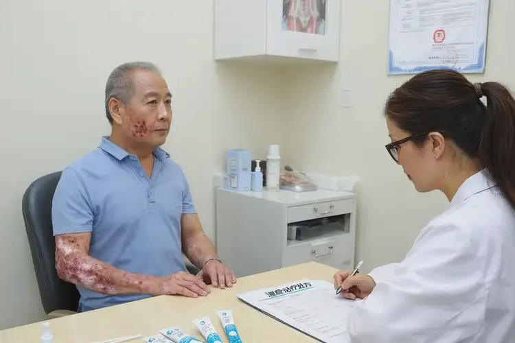 男性臉上偶爾長濕疹可以徹底自愈嗎(圖1)