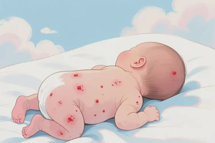 新生兒身上容易起濕疹不管它會(huì)自己痊愈嗎(圖3)