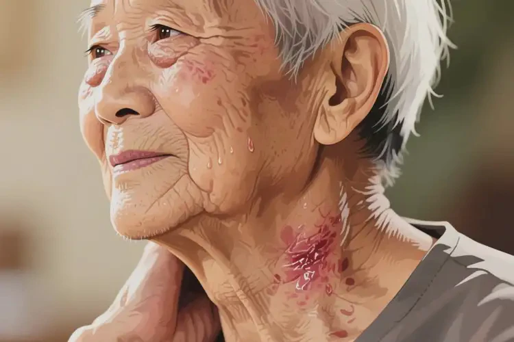 高齡老人脖子出現(xiàn)濕疹不管它會自己痊愈嗎(圖3)
