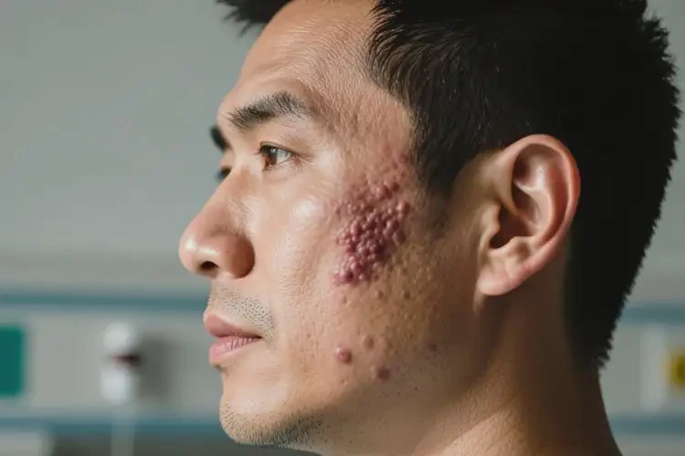 男性面部起湿疹不管它会自己好吗(图2)