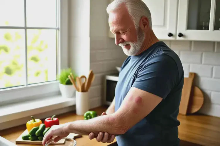 老年人四肢偶爾起濕疹能靠自己自愈嗎(圖1)