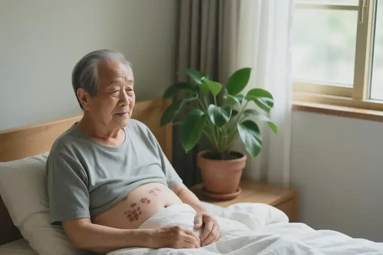 老年人肚子偶尔起湿疹能够彻底治愈吗(图1)