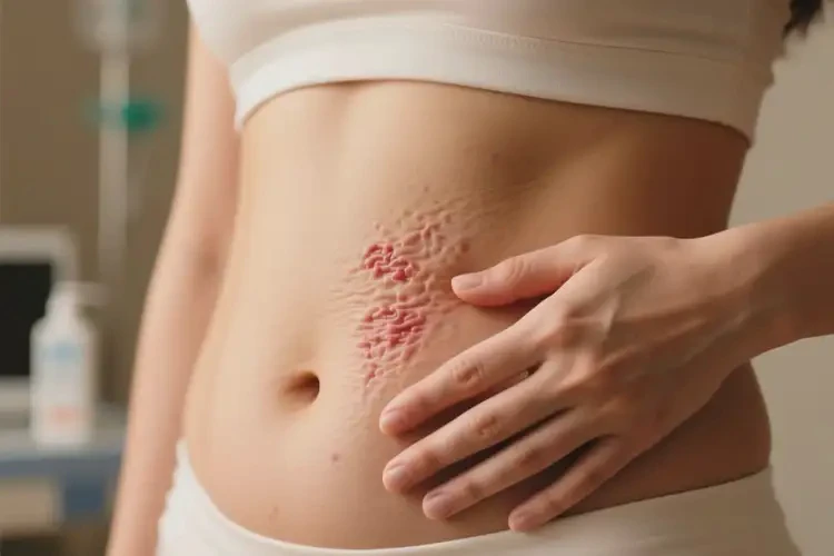 女人肚子上容易長濕疹能夠徹底治愈嗎(圖1)