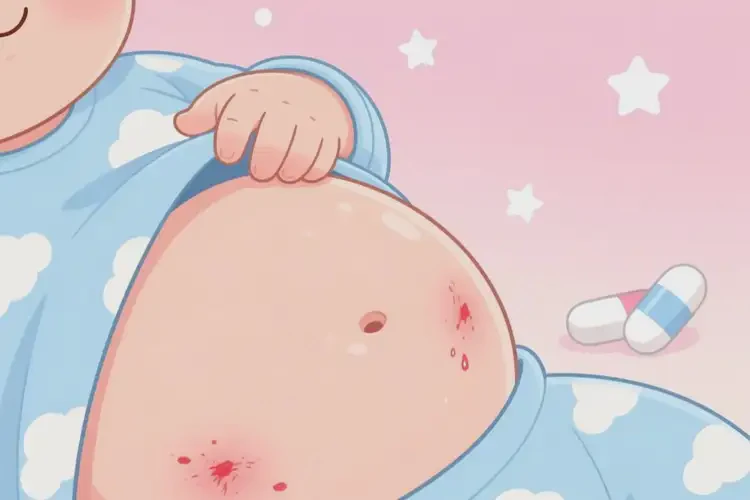 嬰兒肚子出濕疹可以徹底自愈嗎(圖2)