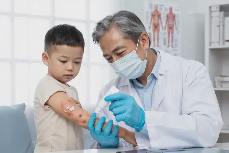 兒童全身出濕疹不管它會(huì)自己痊愈嗎(圖3)