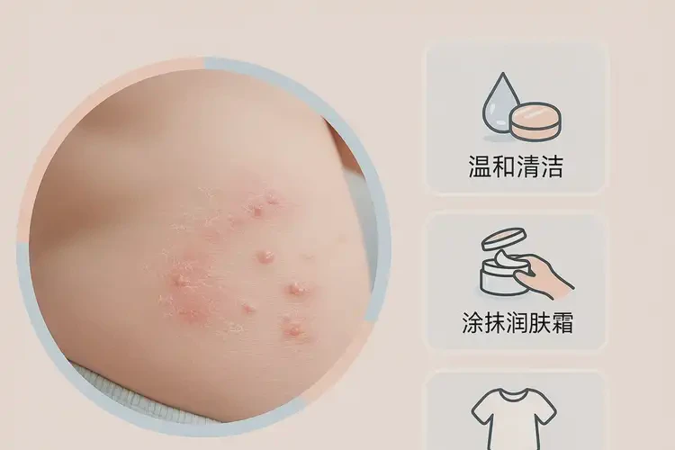 少兒肚子上起濕疹不管它會自己自愈嗎(圖3)