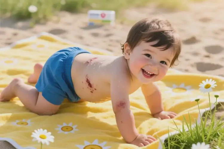 孩子肚子起濕疹能徹底自愈嗎(圖1)