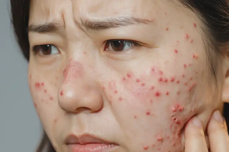 產(chǎn)婦面部出現(xiàn)濕疹不管它會自己自愈嗎(圖4)