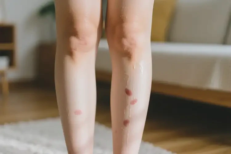 女生小腿上偶爾起濕疹可不可以徹底自愈(圖1)