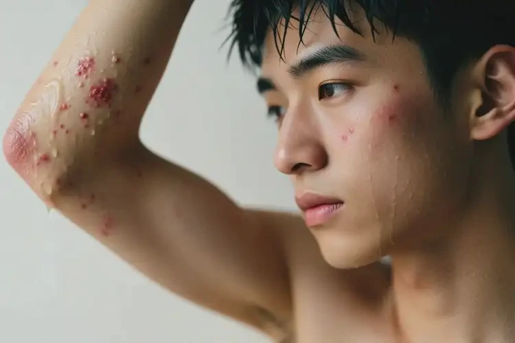 男生手臂起濕疹不管它會自己好嗎(圖3)