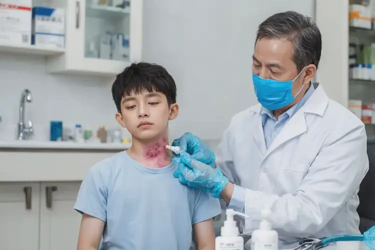 少兒脖子上容易起濕疹能徹底自愈嗎(圖3)