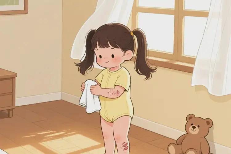兒童身上出濕疹不管它會自己好嗎(圖3)