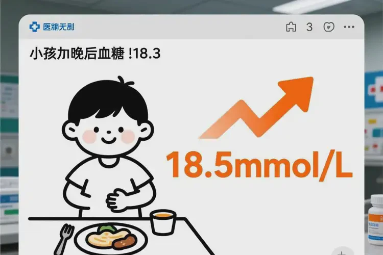 小孩晚餐血糖18點5是怎么回事(圖3)