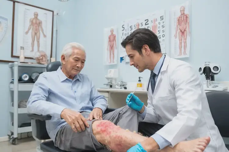 老人小腿上容易長濕疹能徹底自愈嗎(圖3)