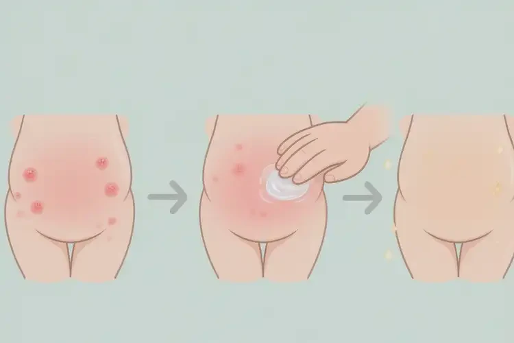 寶寶屁股上長(zhǎng)濕疹不管它會(huì)自己自愈嗎(圖1)