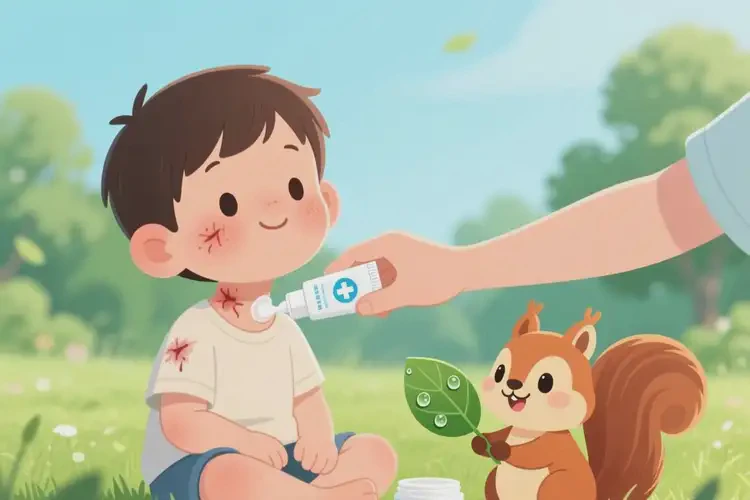 儿童脖子上容易长湿疹不管它会自己好吗(图1)