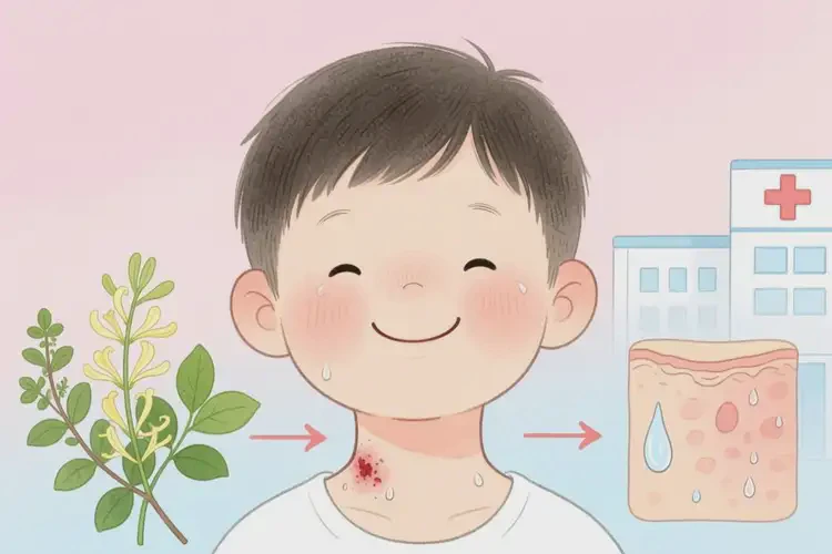兒童脖子上容易起濕疹不管它會(huì)自己自愈嗎(圖4)