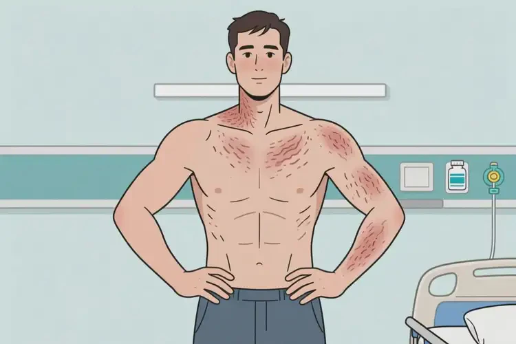 男生全身经常长湿疹可不可以彻底自愈(图2)