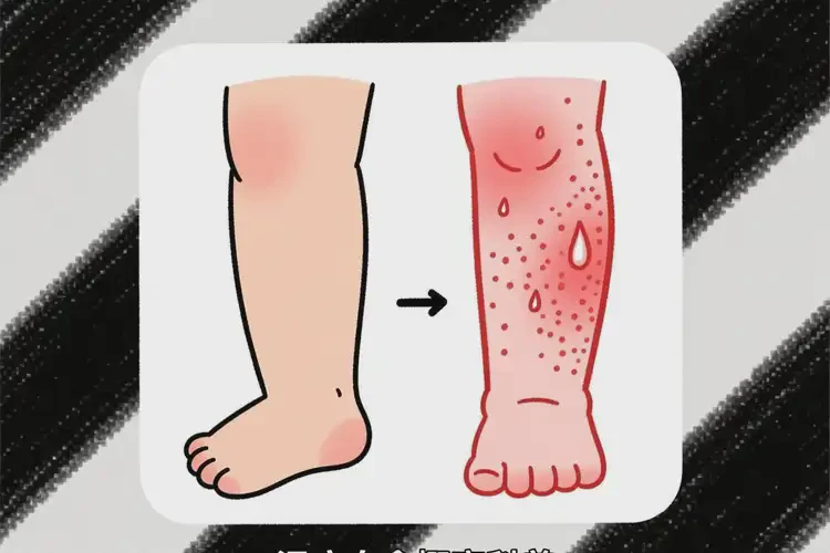 少兒小腿容易起濕疹不管它會(huì)自己自愈嗎(圖3)