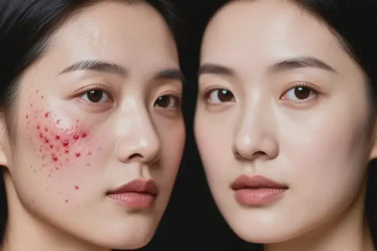 女性臉上容易長濕疹不管它會自己痊愈嗎(圖3)