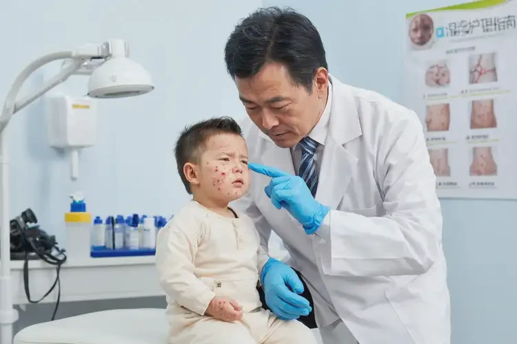 幼兒面部出現(xiàn)濕疹不管它會自己自愈嗎(圖2)