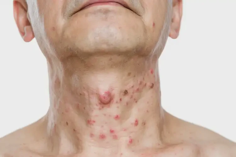 青年人脖子上出濕疹不管它會(huì)自己好嗎(圖3)