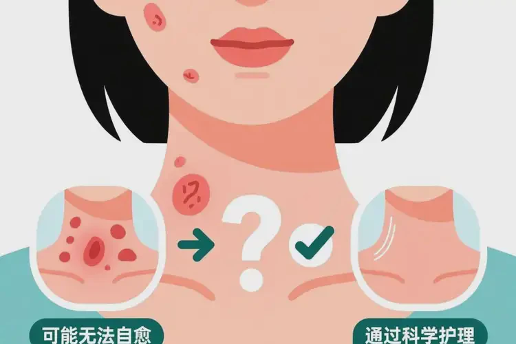 女人脖子上起濕疹可不可以徹底自愈(圖1)