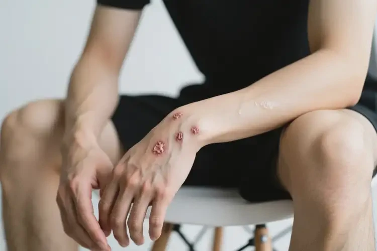 男生身上偶爾起濕疹不管它會自己好嗎(圖2)