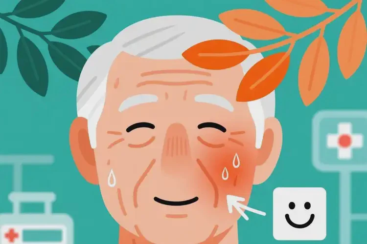老人臉上偶爾起濕疹能夠徹底治愈嗎(圖2)