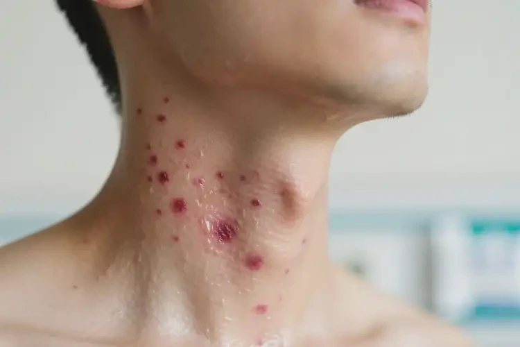 男人脖子經(jīng)常起濕疹可不可以徹底自愈(圖1)