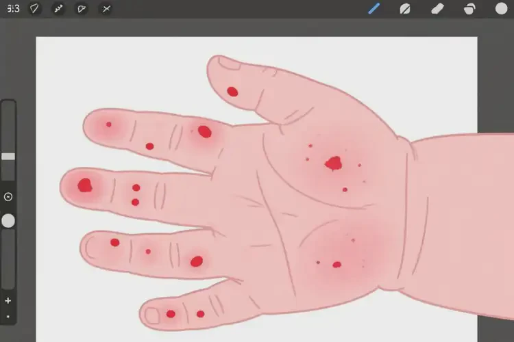 新生兒身上容易起濕疹不管它會(huì)自己痊愈嗎(圖1)