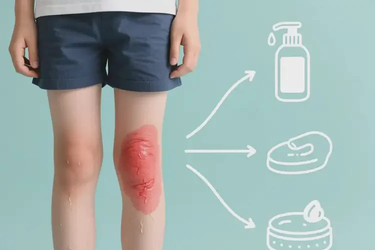 青少年大腿起濕疹能夠徹底治愈嗎(圖1)