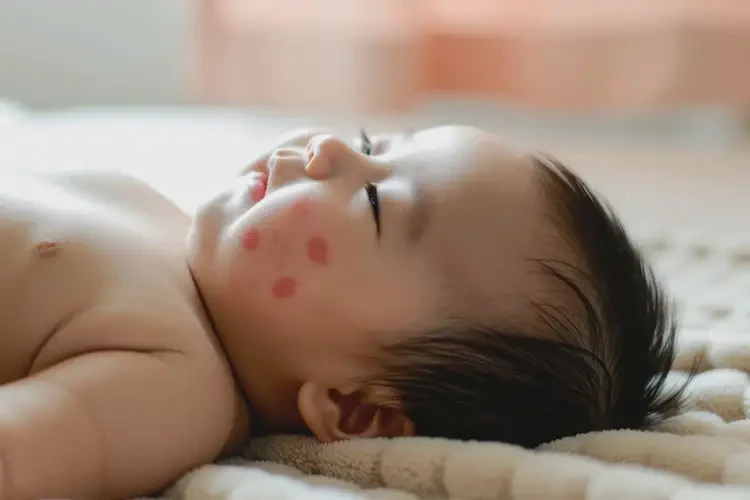 嬰兒面部出現(xiàn)濕疹不管它會(huì)自己痊愈嗎(圖4)