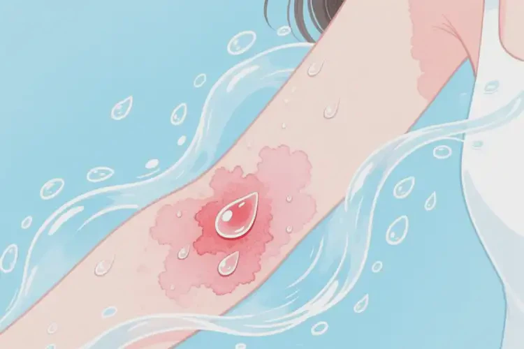 女人手臂容易長濕疹不管它會自己自愈嗎(圖1)