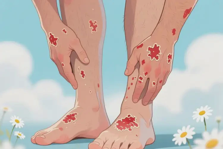 男生四肢偶爾長濕疹不管它會自己自愈嗎(圖2)