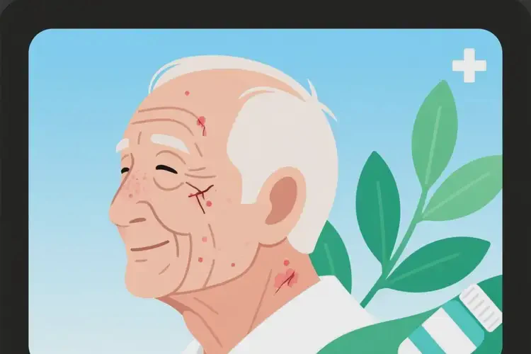 老人面部偶尔起湿疹不管它会自己自愈吗(图4)