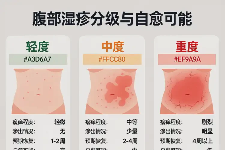 小學生肚子上長濕疹能不能徹底自愈(圖2)