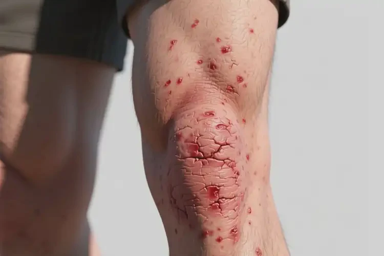 男性大腿容易長濕疹不管它會(huì)自己自愈嗎(圖2)