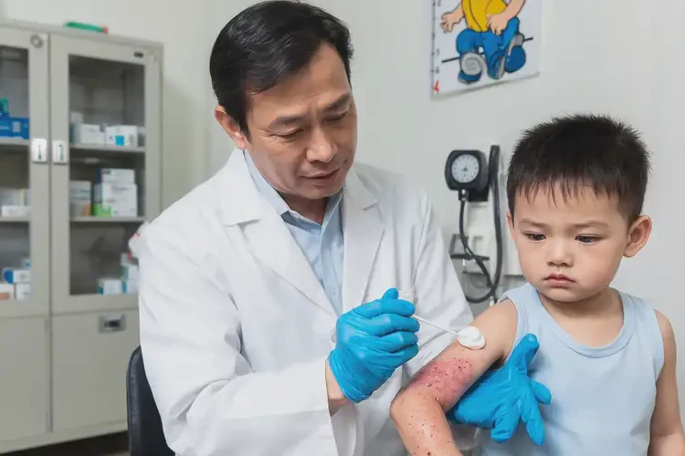 小兒臉上經(jīng)常長濕疹不管它會自己好嗎(圖3)