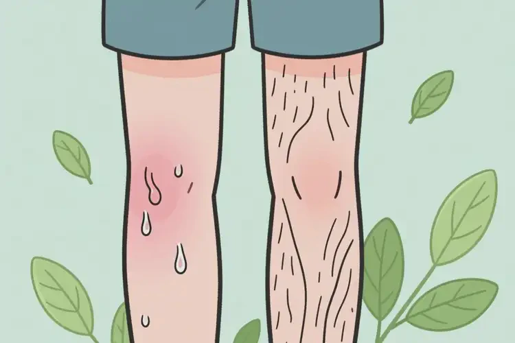 男生大腿起濕疹能徹底自愈嗎(圖2)