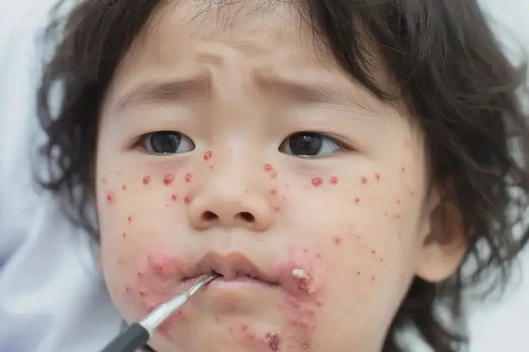 幼兒面部出現(xiàn)濕疹不管它會自己自愈嗎(圖4)