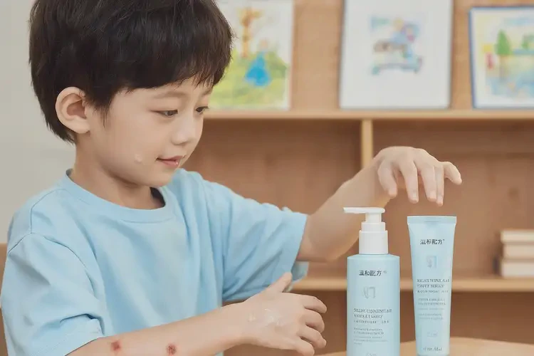 少兒手臂上有濕疹可以徹底自愈嗎(圖2)