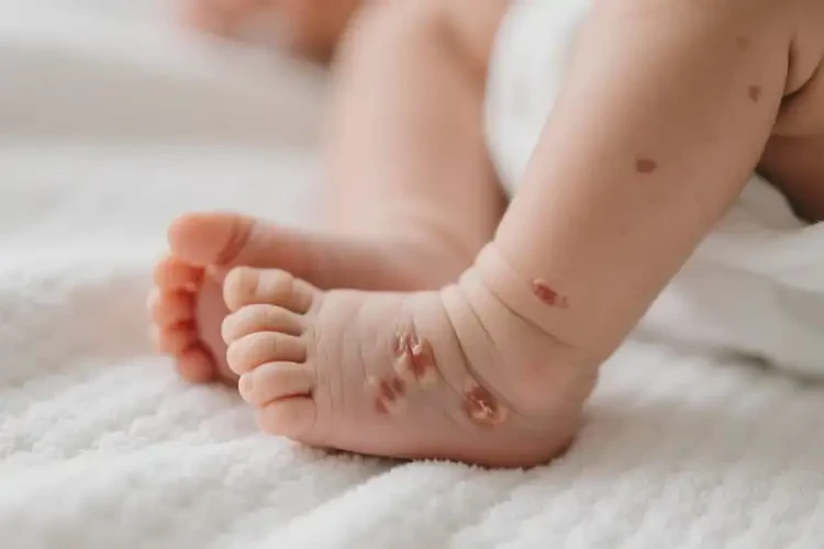 新生兒腳上起濕疹能靠自己自愈嗎(圖4)