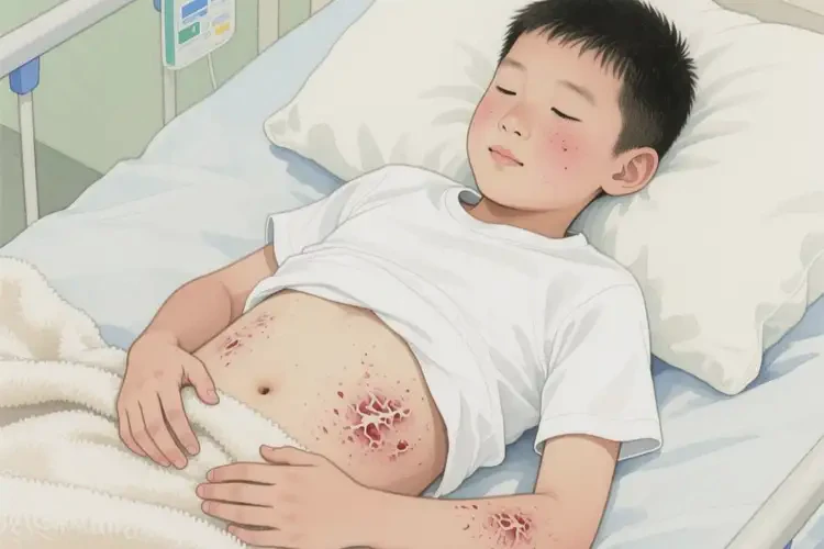 中學(xué)生肚子上長濕疹不管它會(huì)自己好嗎(圖1)