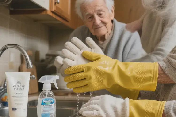 老年人手上出濕疹能夠徹底治愈嗎(圖1)