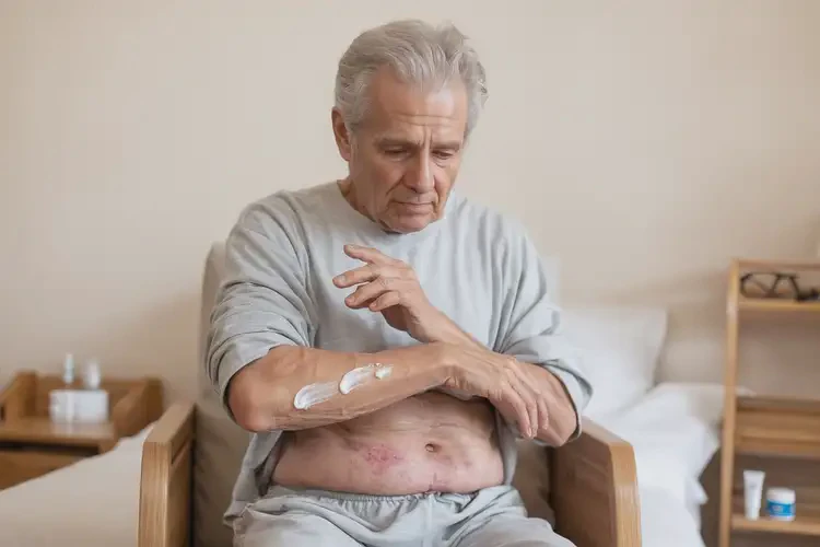 老人肚子上偶爾長濕疹不管它會自己痊愈嗎(圖3)