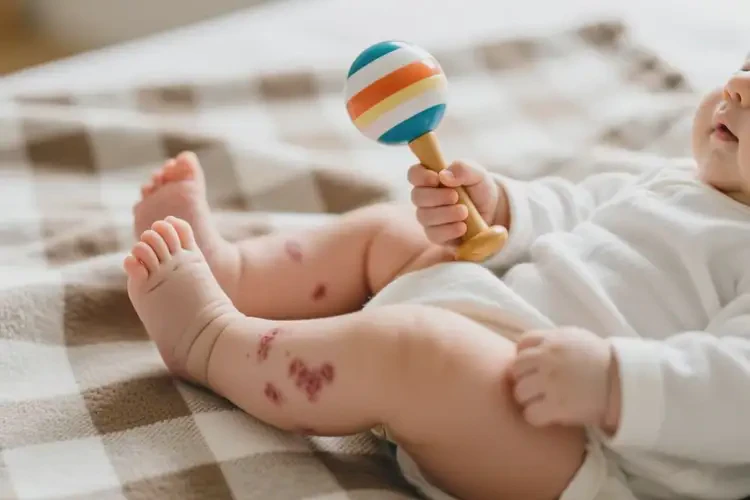 嬰兒身上出現(xiàn)濕疹不管它會(huì)自己自愈嗎(圖1)