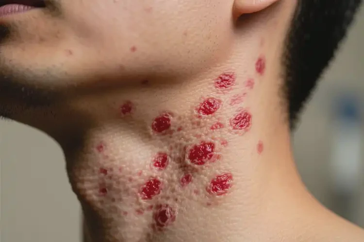 男性脖子長濕疹不管它會自己自愈嗎(圖4)